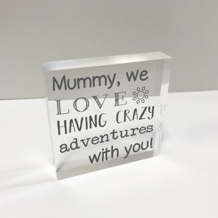 4x4 Glass Token - Mum Adventures  75% off - now £9.99